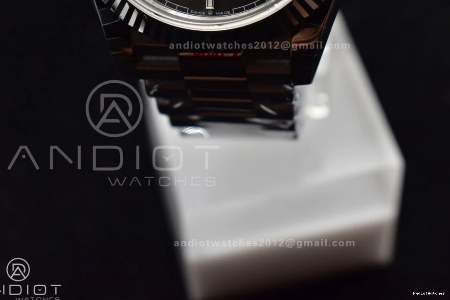 Stretchable Bracelet Dial DayDate V Grey Markers 40 904L Stick Steel On A2836 GMF 704 President Weighted Tungsten 0420